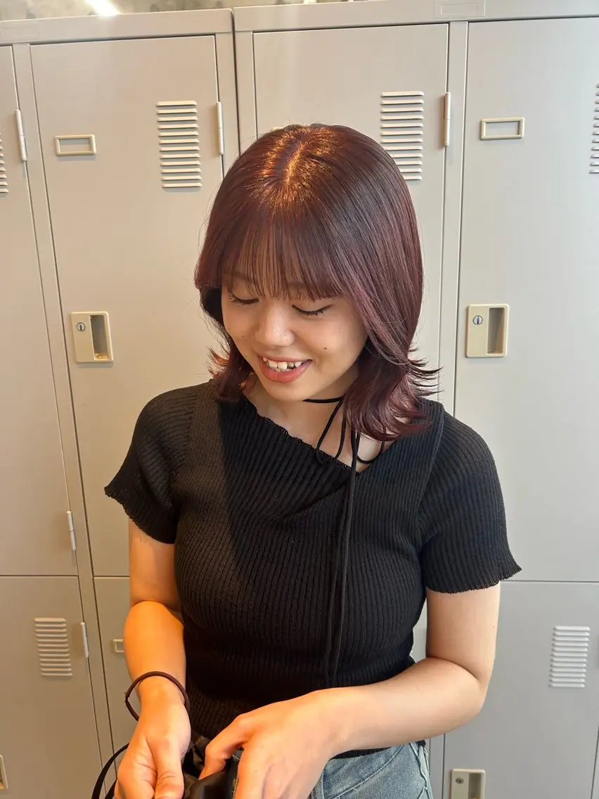 ミディアム isshiki reikaのヘアスタイル