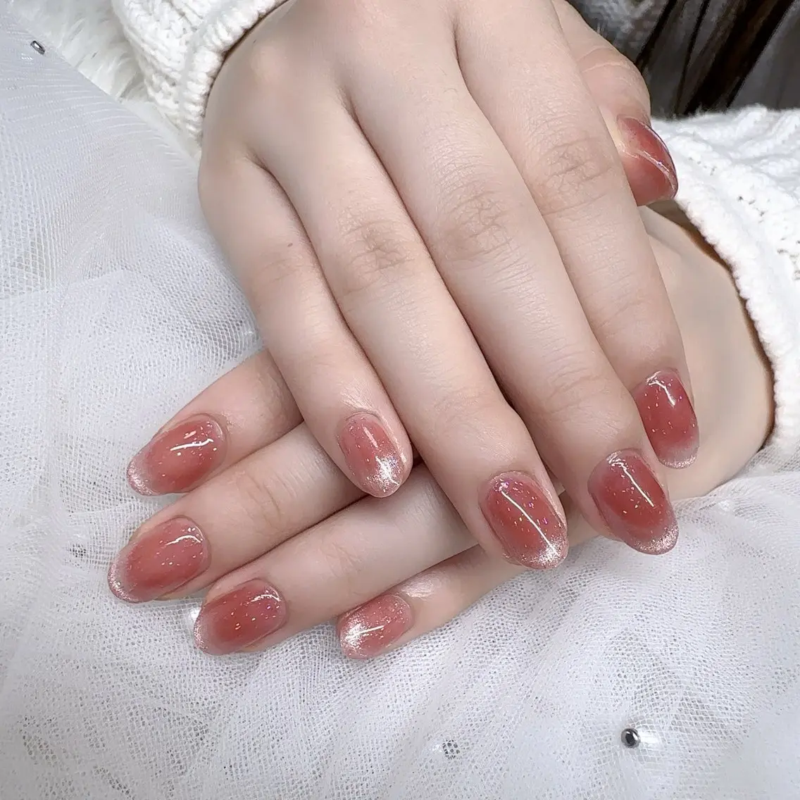 ネイル マグネットネイル ワンカラーネイル LOA.NAIL 本八幡店💞Kyouのネイルデザイン