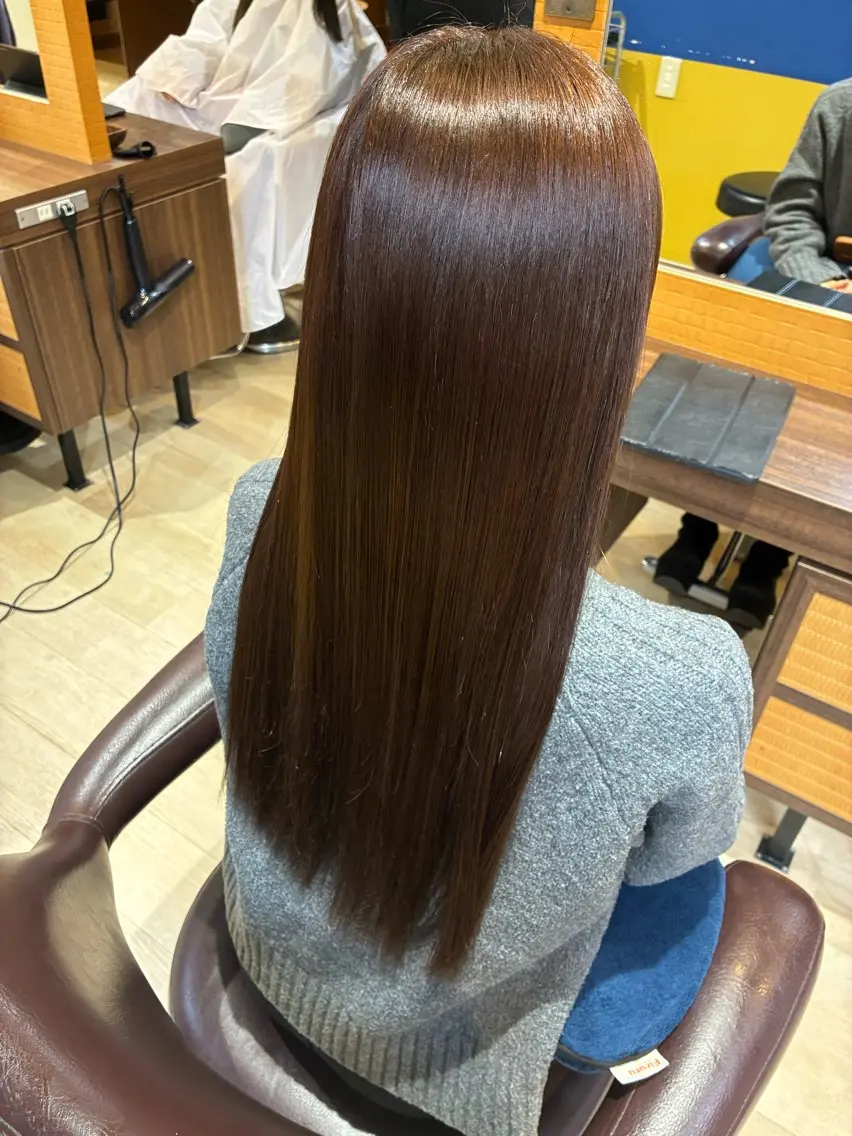 ロング ヘアカラー Orque kazuneのヘアスタイル