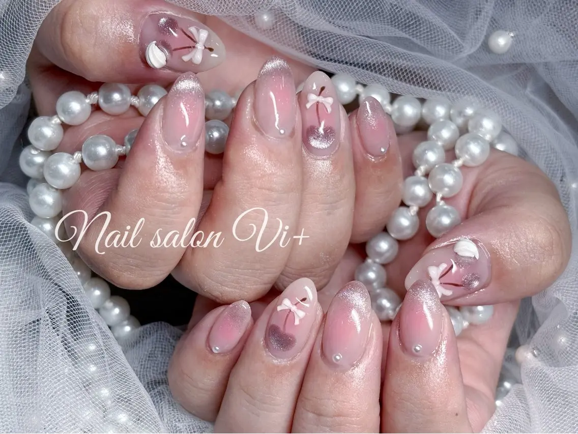 ネイル ハンドネイル Nailsalon Vi+ももか🩷のネイルデザイン
