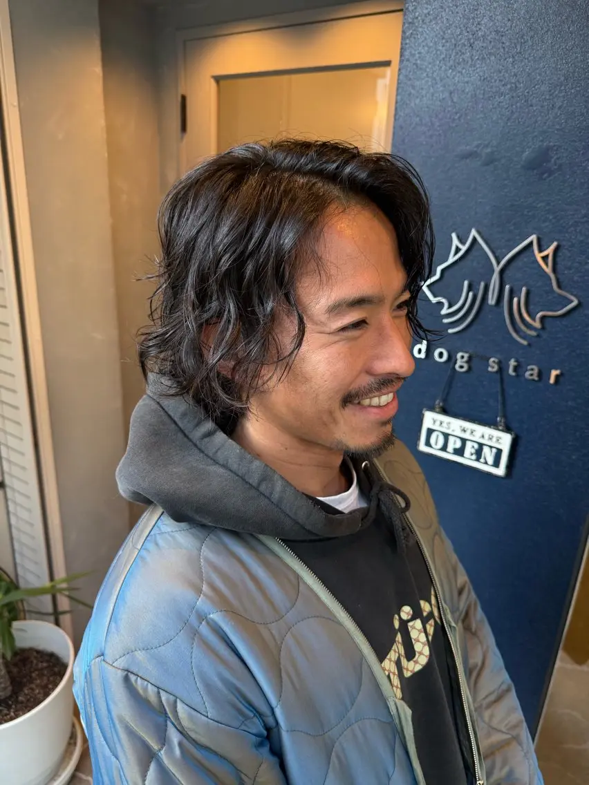 パーマ メンズ メンズブリーチ メンズパーマ 髪質改善 縮毛矯正 dogstar 加藤翔大のヘアスタイル