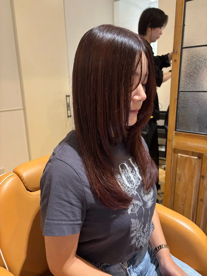 セミロング カラー レイヤーカット きづな 🌷のヘアスタイル