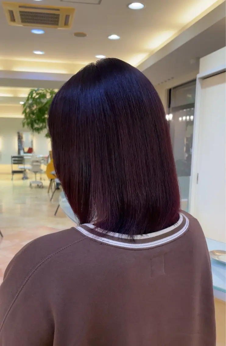 ミディアム 韓国風ヘア トリートメント カット ヘアカラー トリートメント 池田 早穂のヘアスタイル