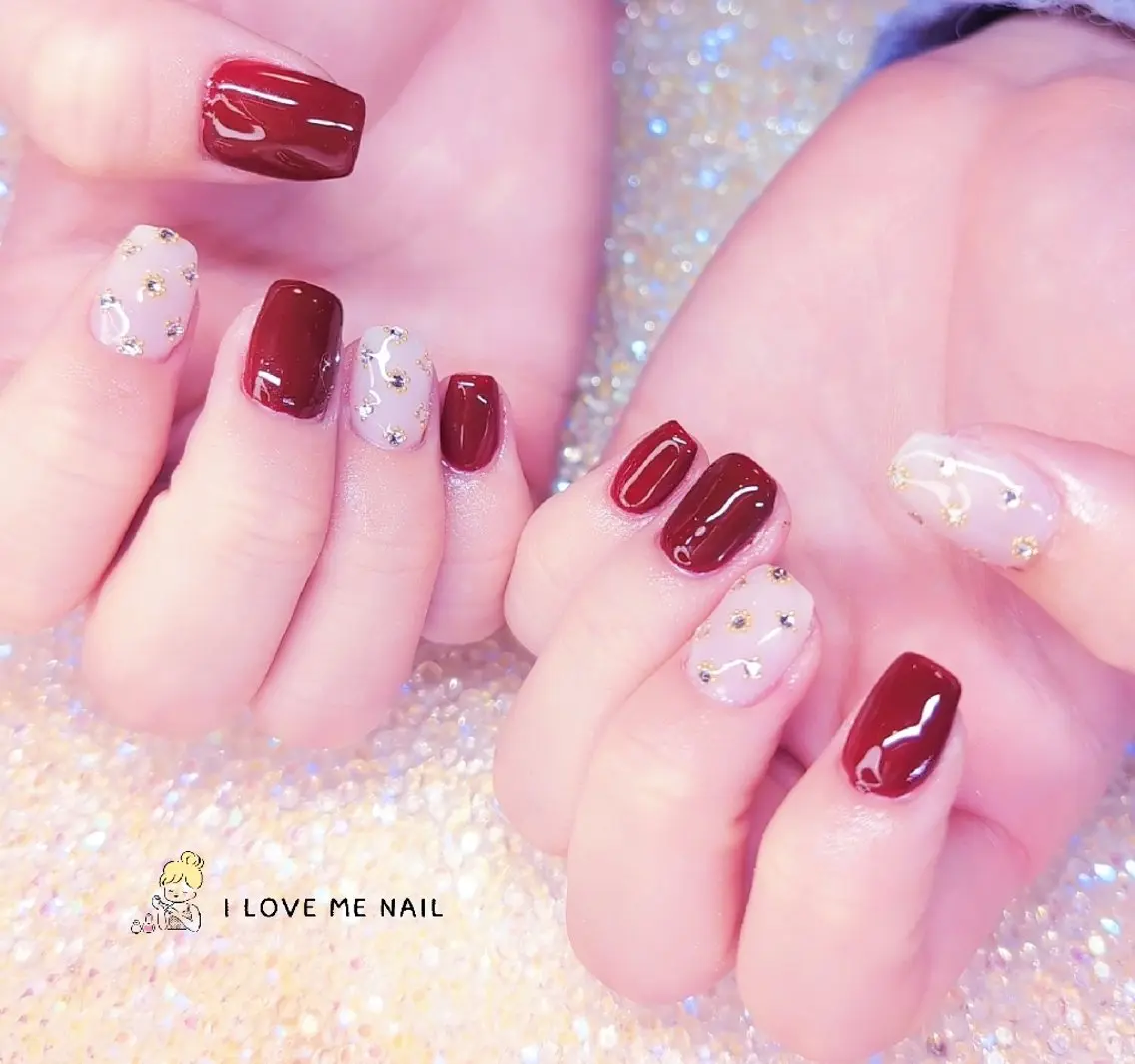 ネイル 長さ出し ジェルネイル 韓国ネイル マグネットネイル ニュアンスネイル ハンドネイル I LOVE ME NAIL.。.:*♡のネイルデザイン