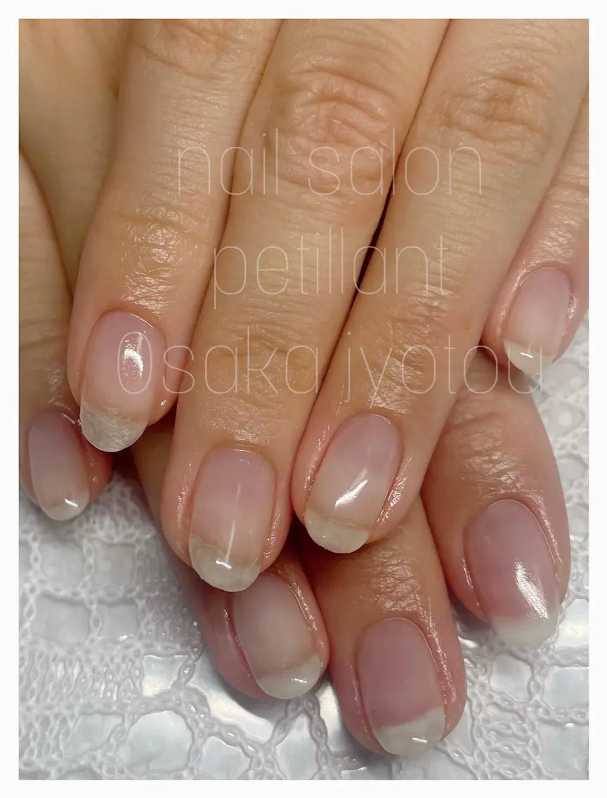 ネイル アートネイル クリアネイル nail salon petillantのネイルデザイン