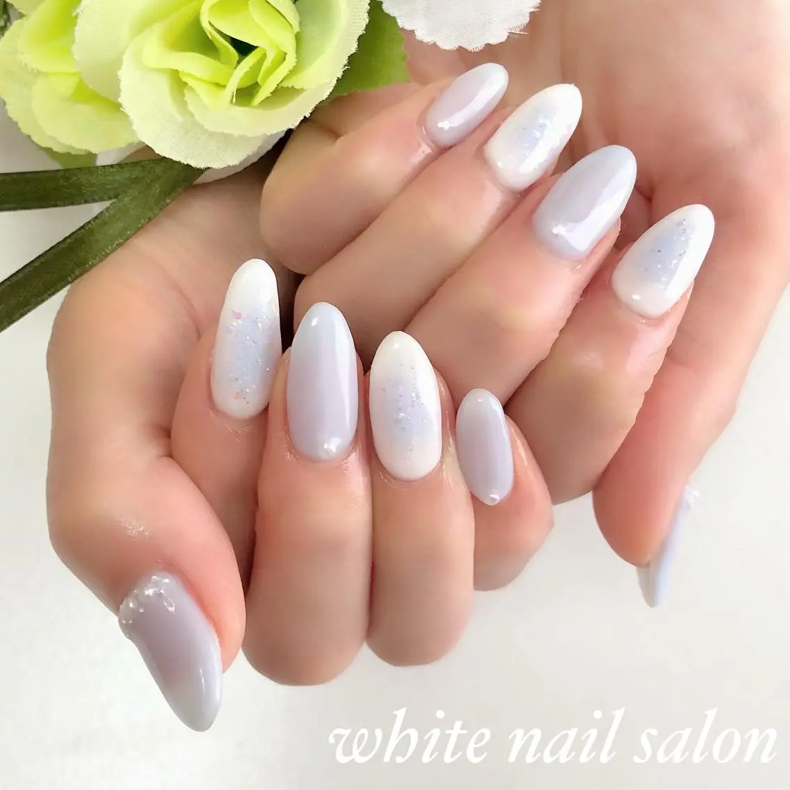 ネイル アートネイル フレンチネイル ジェルネイル ハードジェル 持ち込み ハンドネイル white nail salonのネイルデザイン