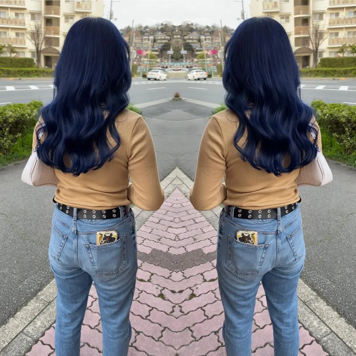 セミロング ashida yuukiのヘアスタイル