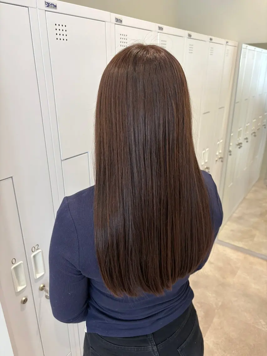 セミロング カラー ベージュカラー ブラウンカラー ブラウンベージュ ヘアカラー トリートメント 女性リピ90%🍨 🩷佐藤みずきのヘアスタイル