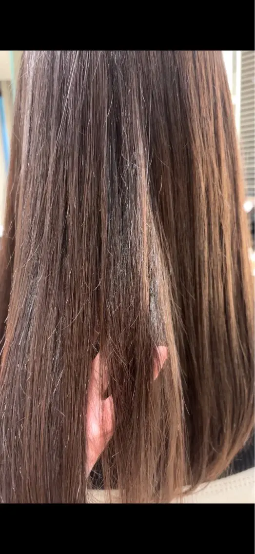 ミディアム カット ヘアカラー 前髪・顔周りカット☆ あらいみゆのヘアスタイル