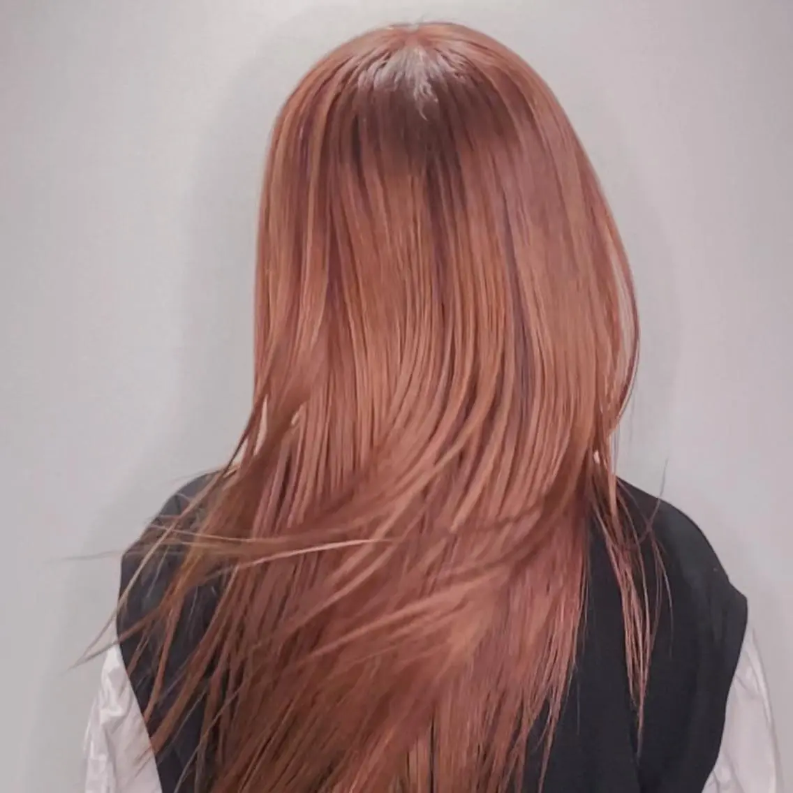 ロング カラー ベージュカラー ピンクカラー ピンクベージュ 暖色カラー🍊 せきゆうかのヘアスタイル