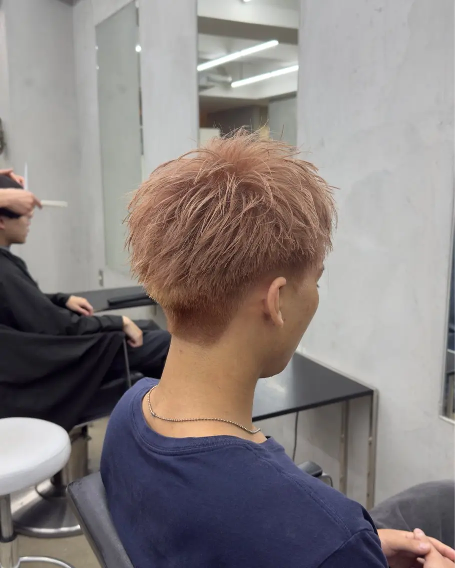ショート カラー メンズ 田中 辰弥のヘアスタイル
