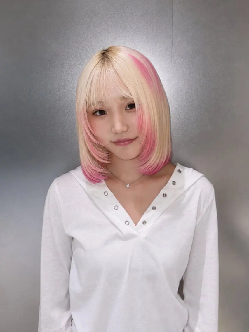 ショート カラー カット ヘアカラー ハイトーン/ レイヤーmiyu🪽のヘアスタイル
