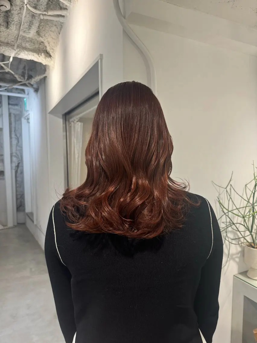 セミロング カット ヘアセット 新宿/顔周りカット +レイヤー=しずく♩のヘアスタイル