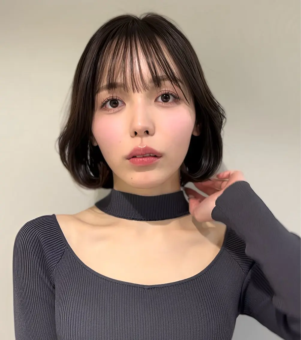 ショート カラー ショートボブ ボブ 韓国風ヘア ショートヘア ロングレイヤー& ショートヘア特化のヘアスタイル