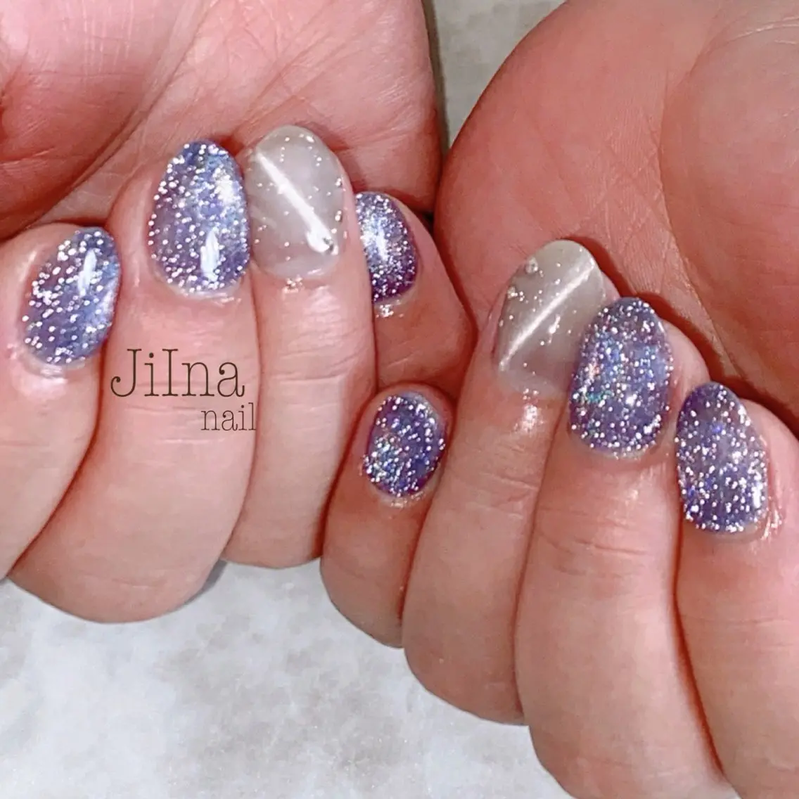 ネイル フラッシュネイル フラッシュマグ マグネットネイル JiIna nailのネイルデザイン