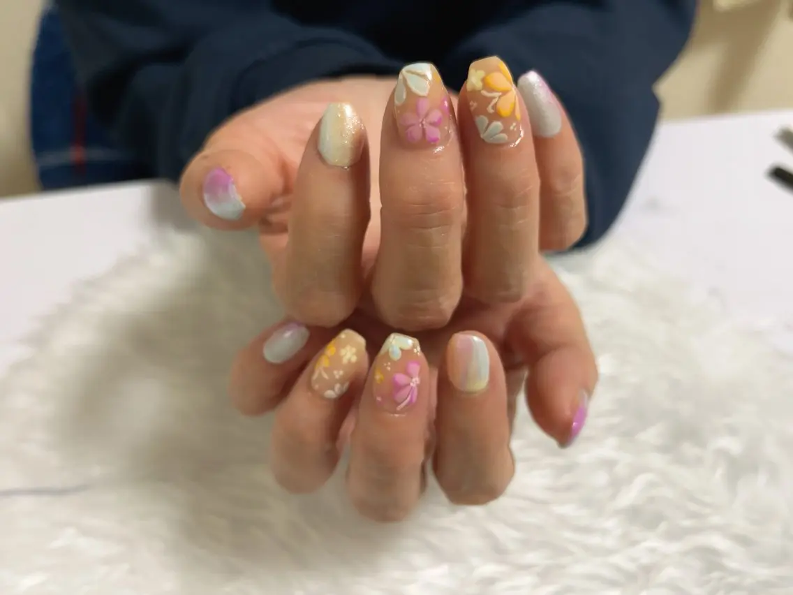 ネイル フットネイル 松永 いぶきのネイルデザイン