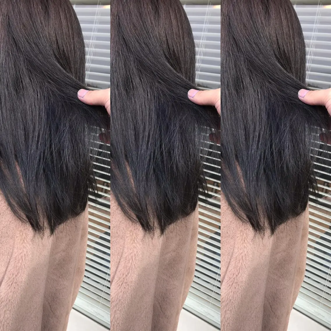 セミロング カラー ブルーカラー ブルーラベンダー ハイライトカラー ラベンダーカラー ハイライト ヘアカラー 大久保 隆蔵のヘアスタイル