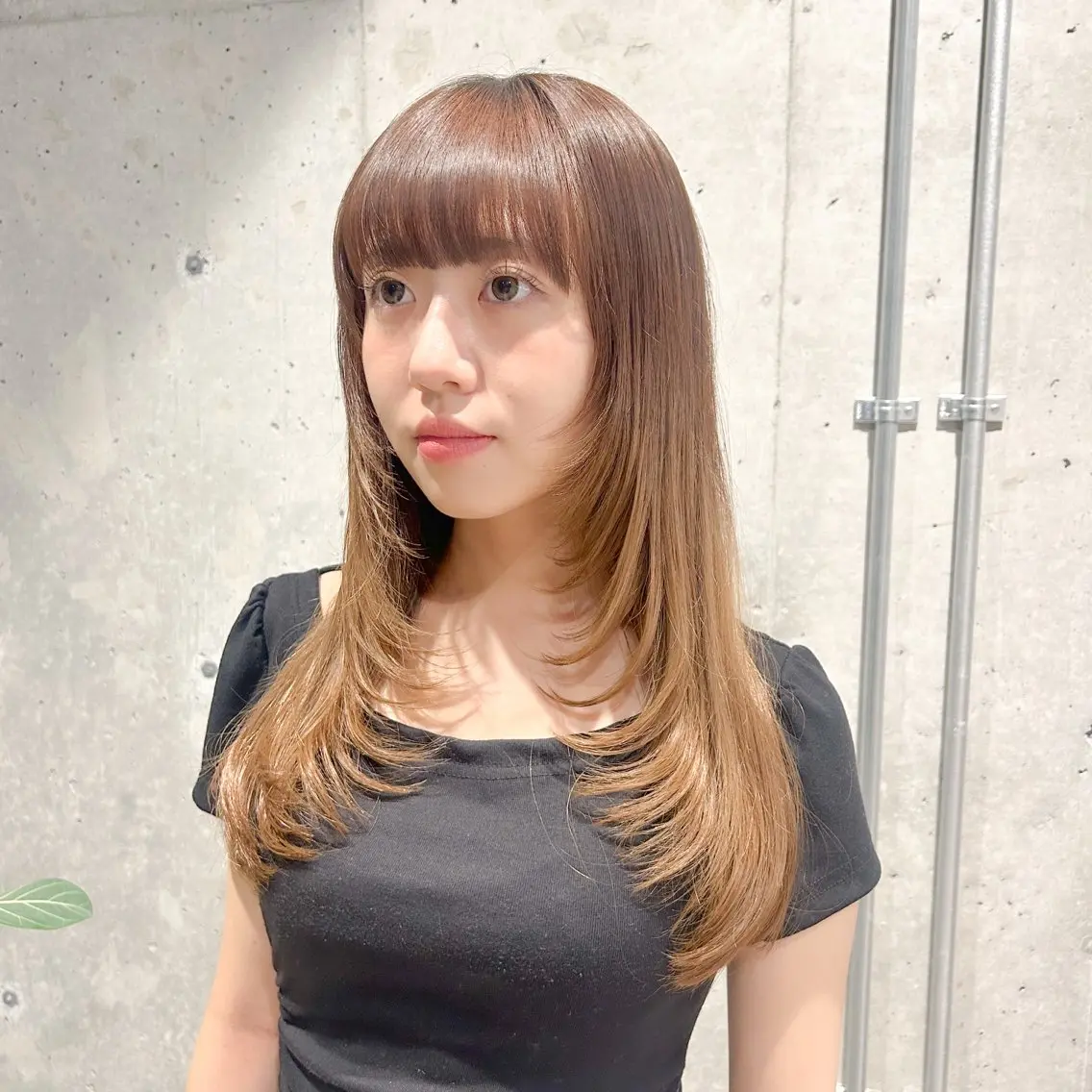 ミディアム 🤡暖色レイヤー 🤡みさきのヘアスタイル