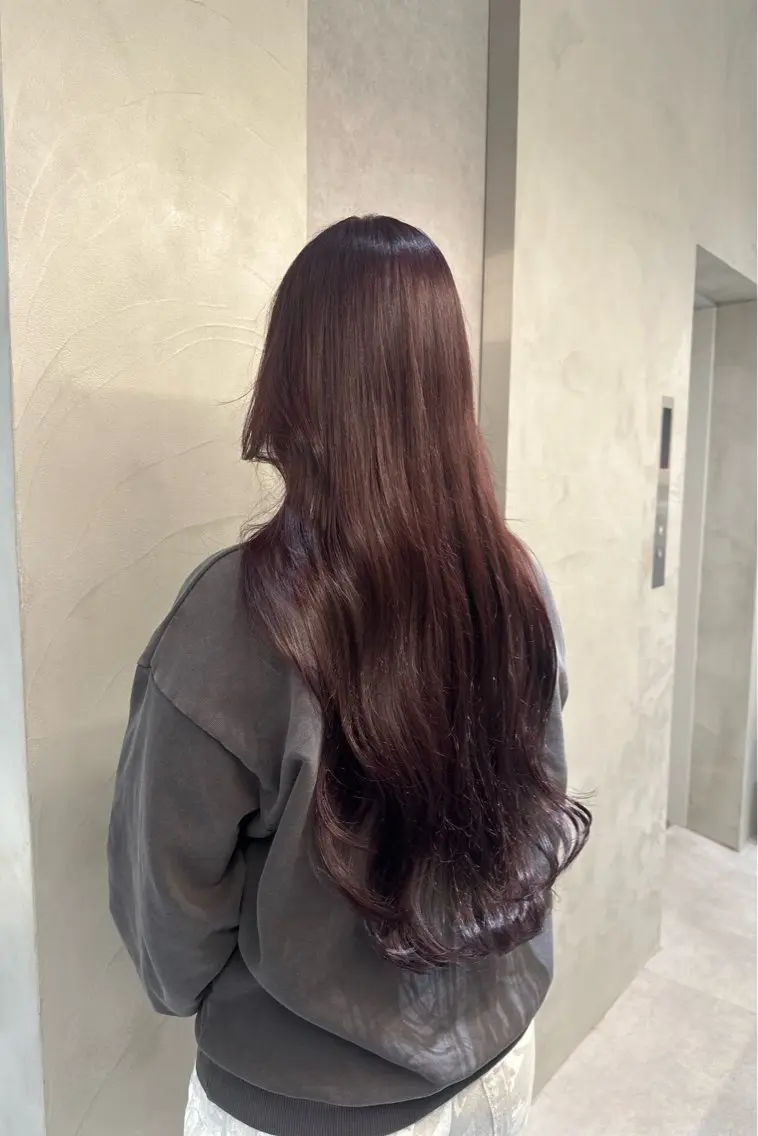カラー ベージュカラー ピンクカラー ピンクベージュ 平山 結実のヘアスタイル