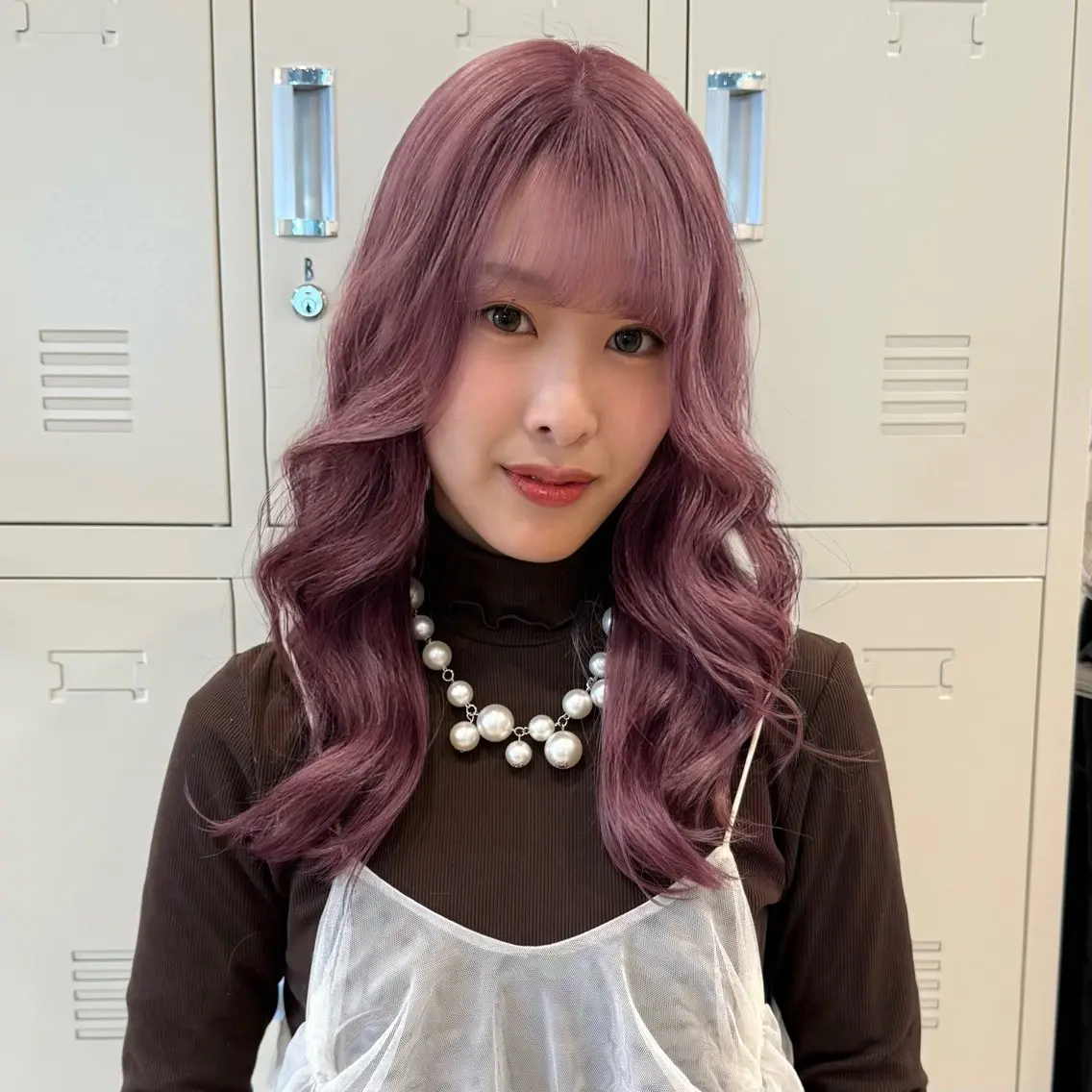 セミロング カラー カット ヘアカラー トリートメント 柔らかいbeige ￤韓国￤🩰マユ🩰のヘアスタイル