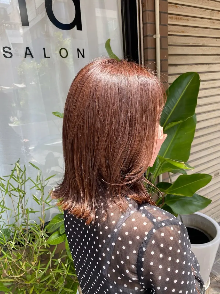 ミディアム カラー 透明感カラー カット ヘアカラー yukiko/ 垢抜け透明感hairのヘアスタイル