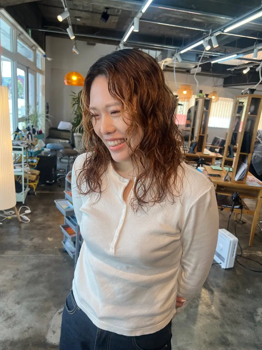 パーマ くまざき　なな /メンズモデル募集のヘアスタイル