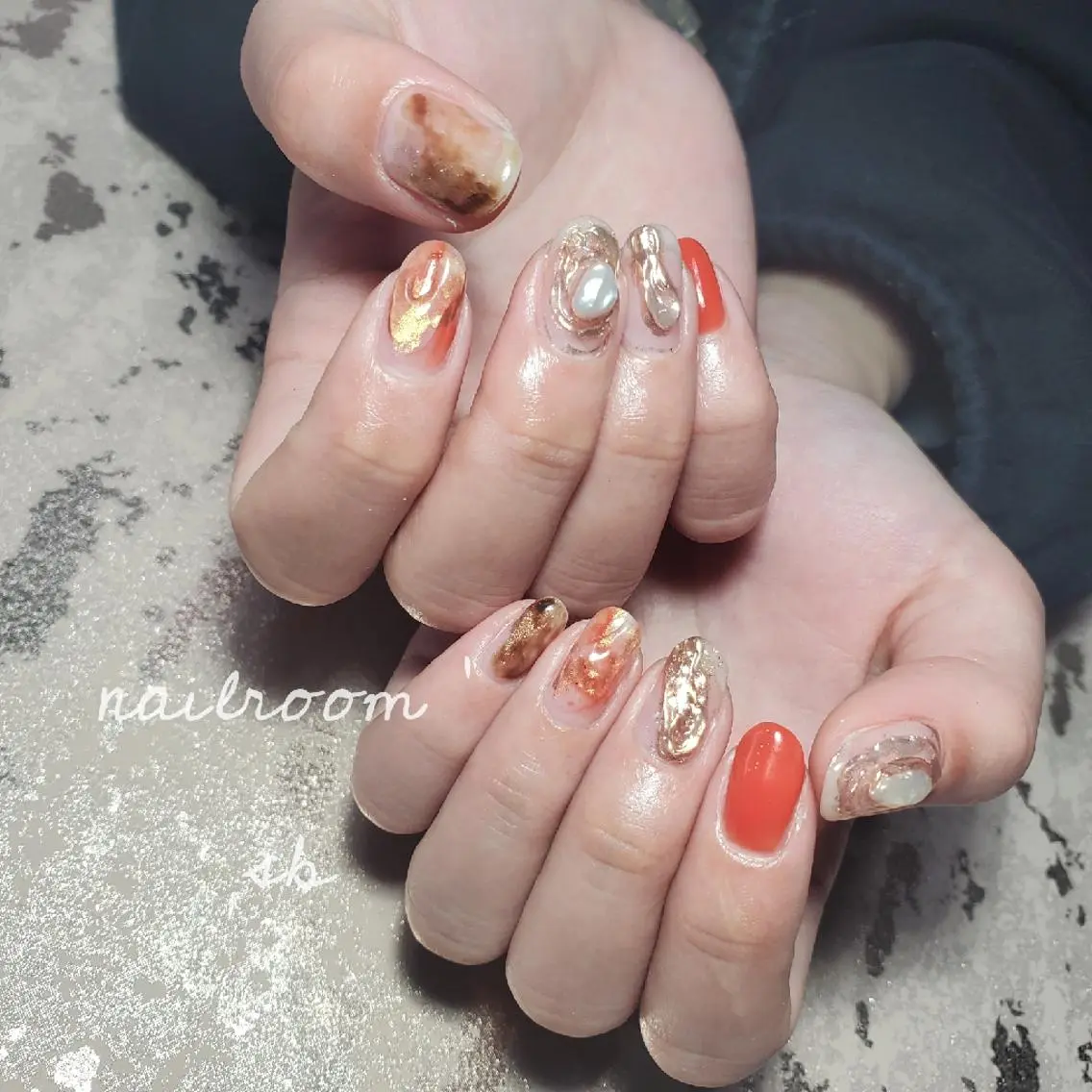 ネイル ハンドネイル nailroom‪ sb‪‪𓈒𓂂𓏸のネイルデザイン