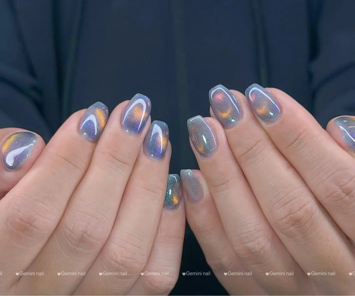 ネイル マグネットネイル ネイルチップ Gemini nail.Yukiのネイルデザイン