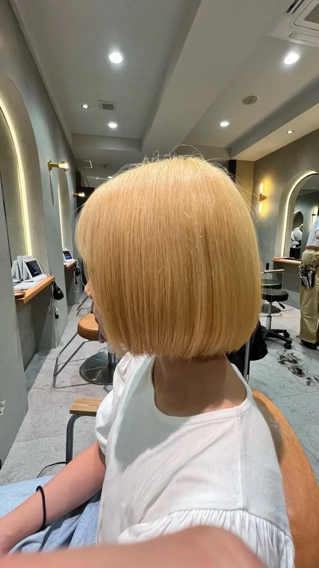カット＋ダブルカラーの写真
