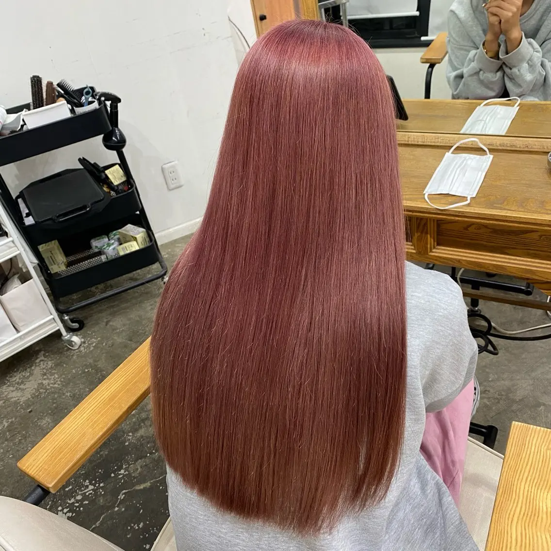 ロング カラー ヘアカラー トリートメント エクステモデル募集 💗大阪梅田/川上のヘアスタイル