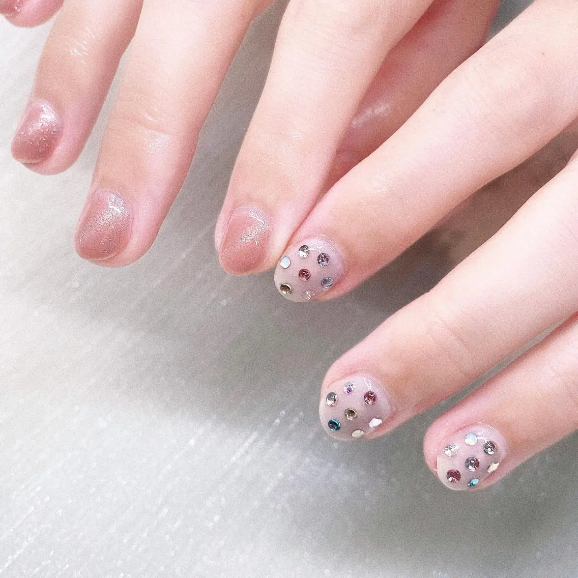 ネイル 長さ出し ハンドネイル Nailist suzuのネイルデザイン