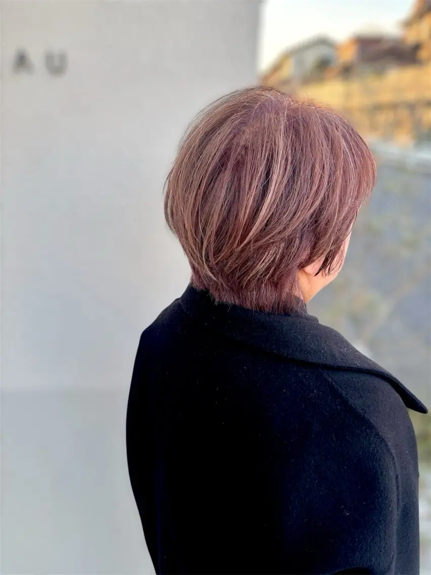 ショート カラー マネージャーST筒木 貴海（ツッキー）のヘアスタイル