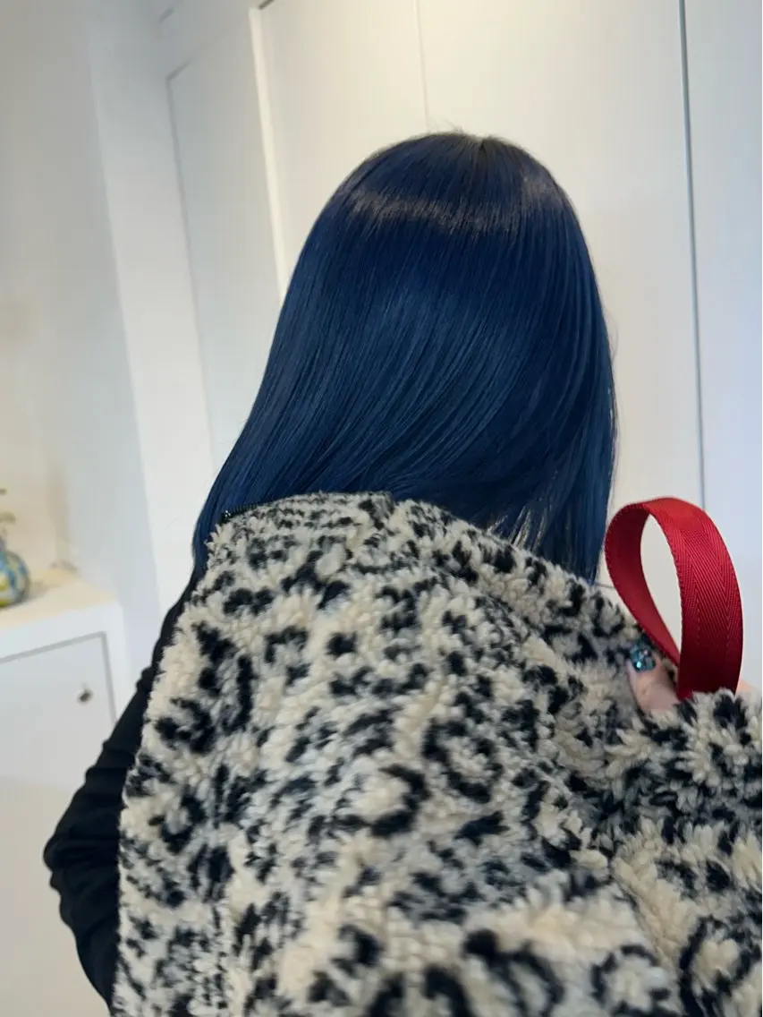 ミディアム カラー ブリーチ ブルーカラー ヘアカラー トリートメント 艶髪/暖色/オリーブ /縮毛矯正/メンズのヘアスタイル