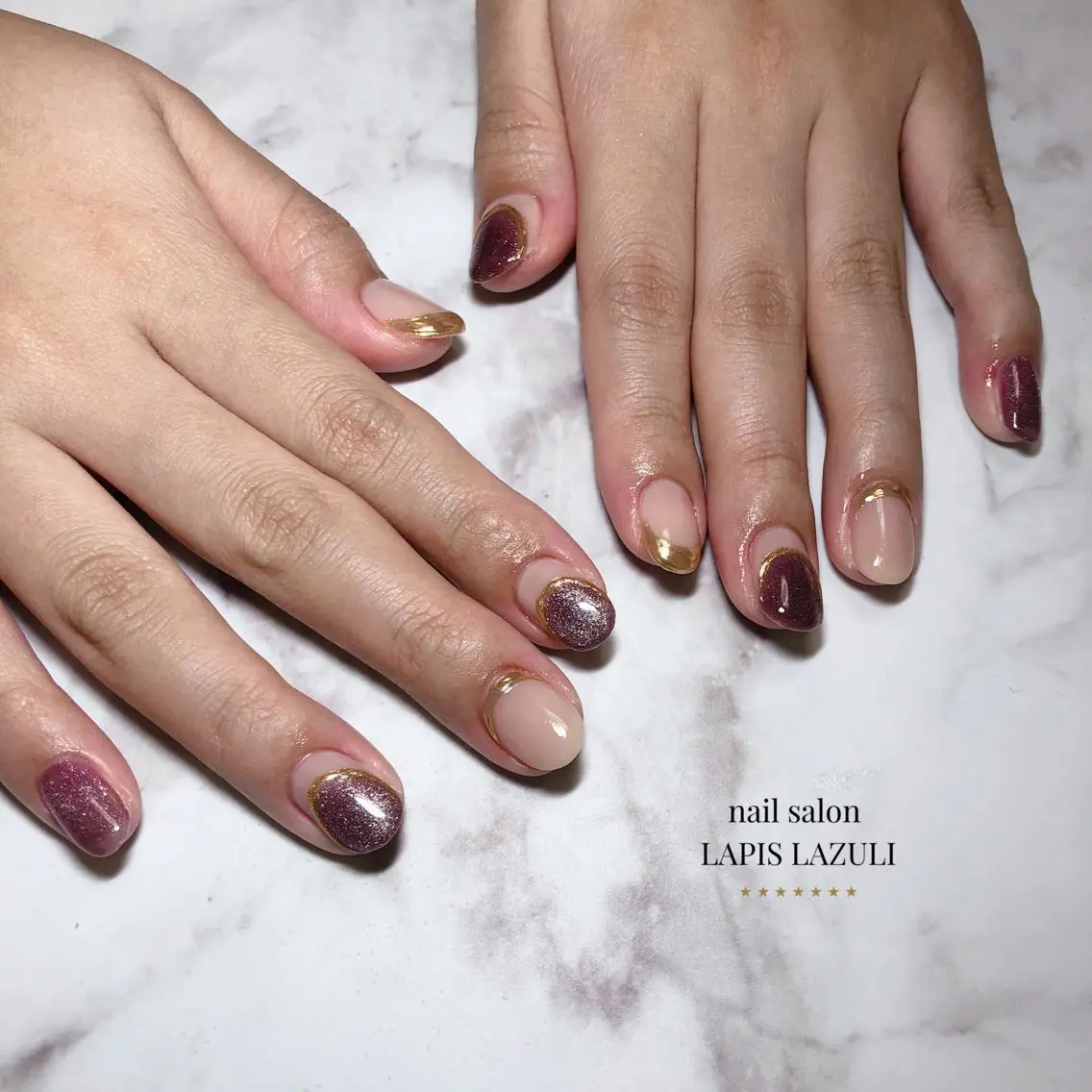 ネイル nail salon ラピスラズリのネイルデザイン