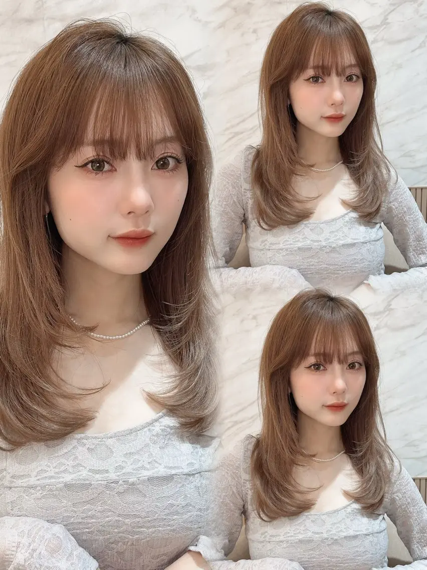【人気No.2】🌻💫似合わせカット✂️＋艶感up N.カラー💛＋保湿トリートメント💫🌻(ダメージレスカラー)の写真