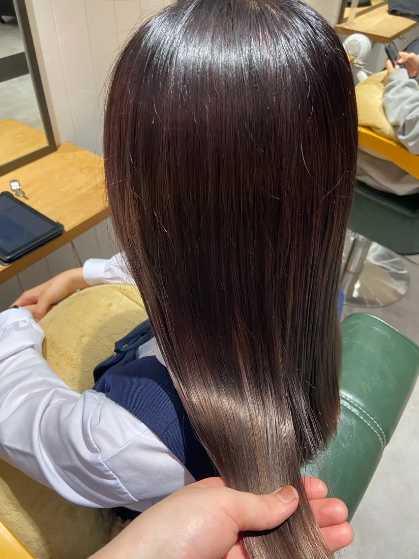 💗ミニモ限定クーポン💗 カラー+髪質改善トリートメント　￥11900の写真