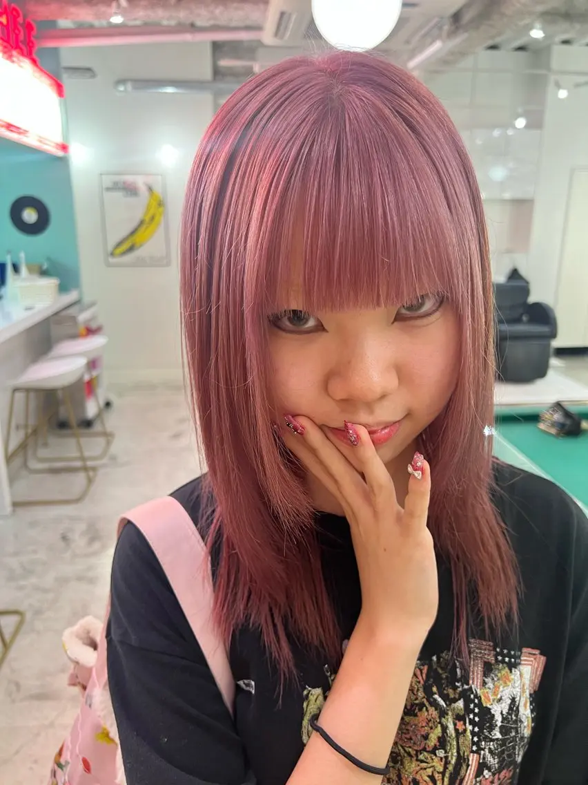 ミディアム 💥ウルフカット デザインあんな💥のヘアスタイル
