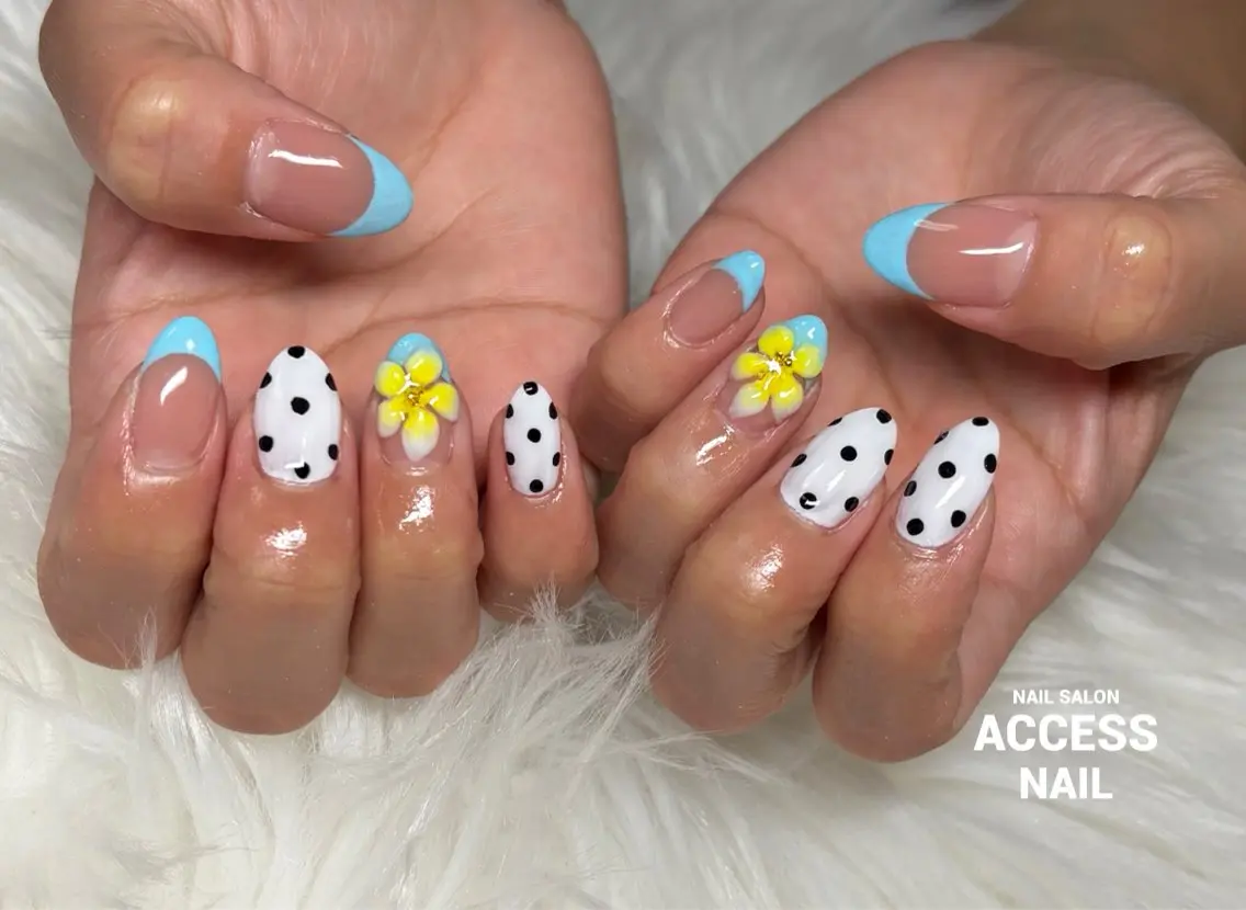 ネイル フラワーネイル access nailのネイルデザイン