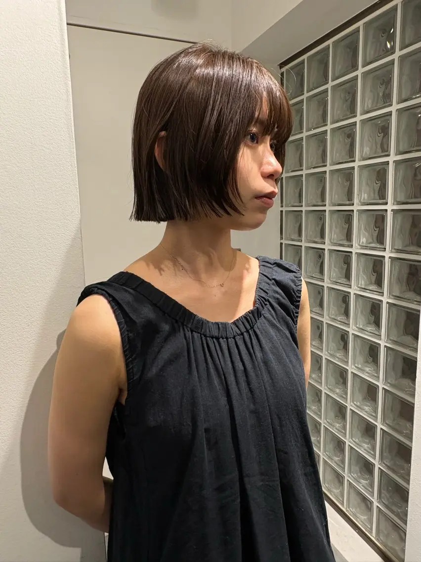 オススメ⭐️ボブ限定⭐️カット➕カラー (ミニボブ/顔周りカット/ボブカット/ボブヘア)の写真