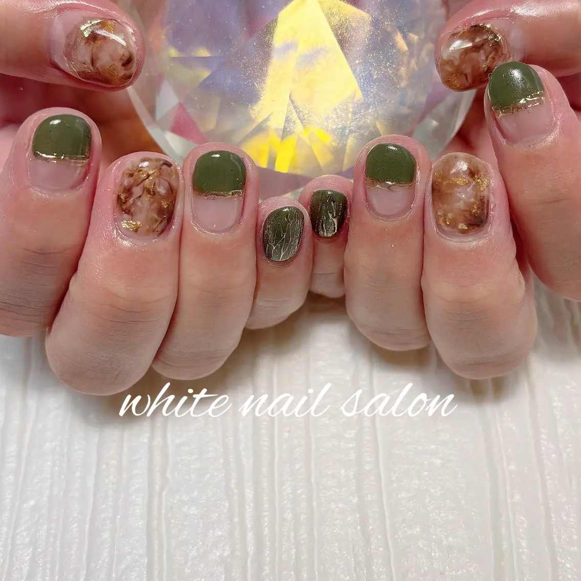 ネイル フットネイル ラメ(グリッター) ハンドネイル white nail salonのネイルデザイン