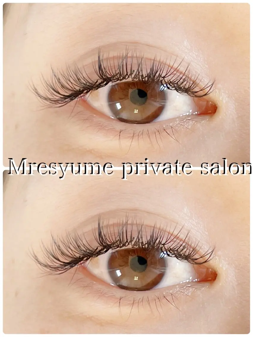 マツエク・マツパ Mresyume MAYUのマツエク・マツパデザイン