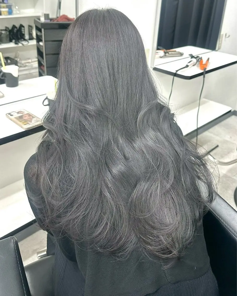 ロング カラー ブリーチ ケアブリーチ ダブルカラー トリートメント 透明カラー✨ ブラウンカラーひなたのヘアスタイル