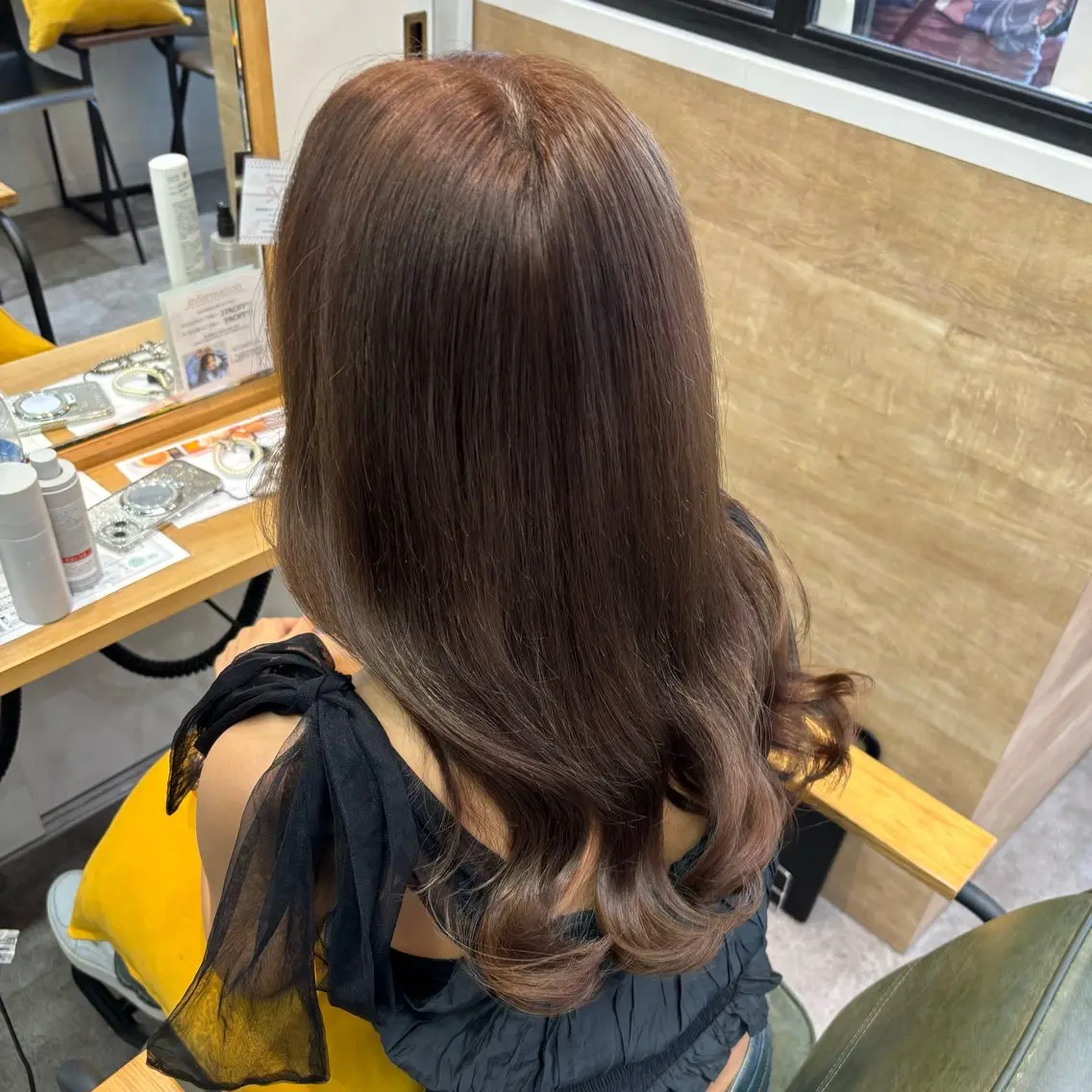 カラー ベージュカラー ブラウンカラー ブラウンベージュ 透明感カラー カット トリートメント 銀座：似合わせカラー オリーブ🫒アレンジのヘアスタイル