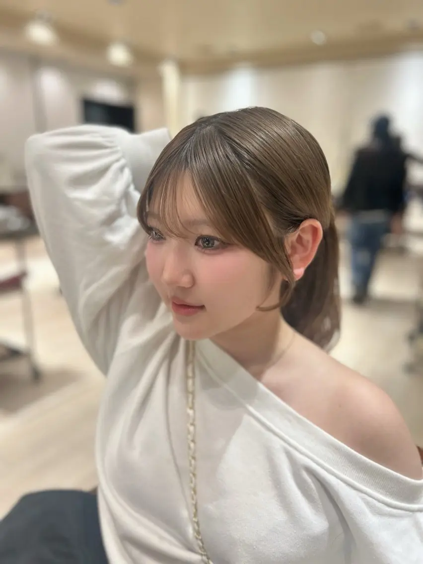 ミディアム カット ヘアセット 🎀大竹美侑／顔まわ りカット／レイヤーのヘアスタイル
