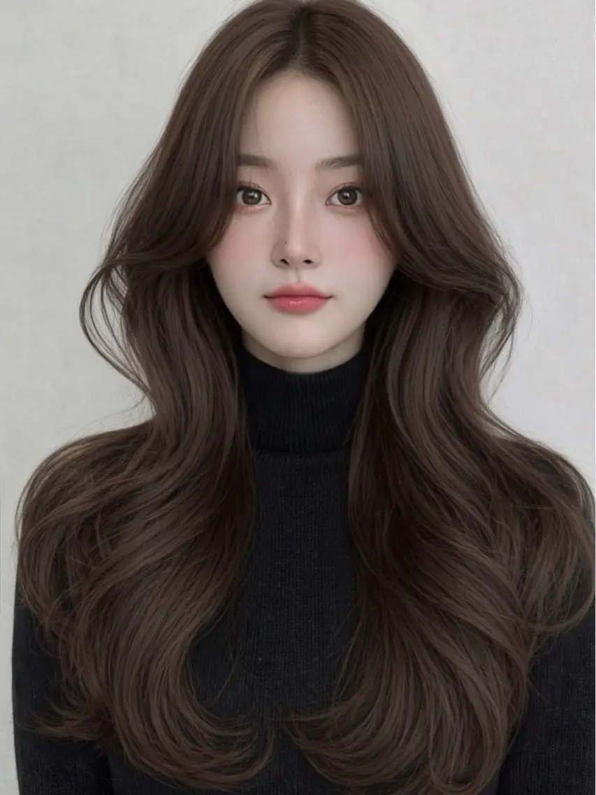ロング カット ヘアカラー トリートメント KANA🌷 髪質改善のヘアスタイル