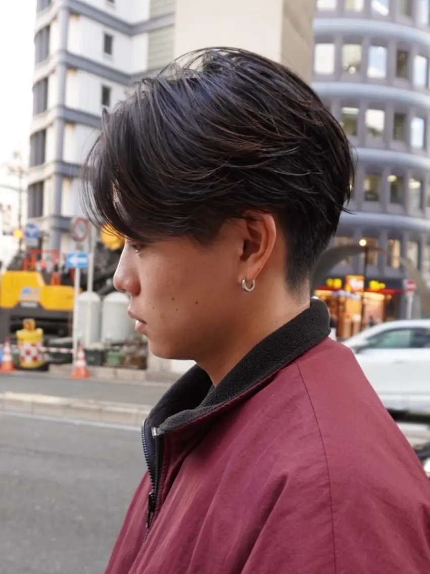 パーマ メンズ カット パーマ 大阪メンズ 美容師井上智博のヘアスタイル