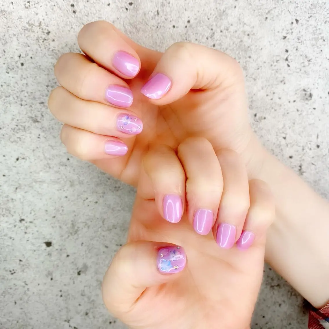 ショート カラー パーマ ヘアアレンジ メンズ キッズ ネイル マツエク・マツパ アイブロウ ピンクカラー カラーマツエク 入学式 卒業式のヘアスタイル 桜ネイル ハンドネイル Salon Ｋのネイルデザイン