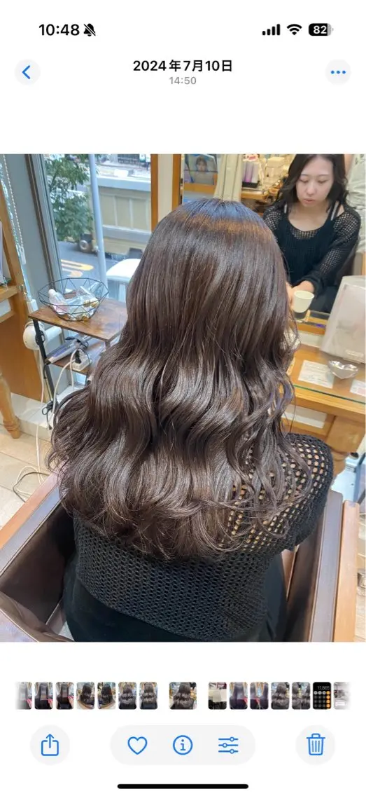 ロング カラー 透明感カラー グレージュ ヘアカラー トリートメント CHIHIRO🧸 ピンクベージュ🩰のヘアスタイル
