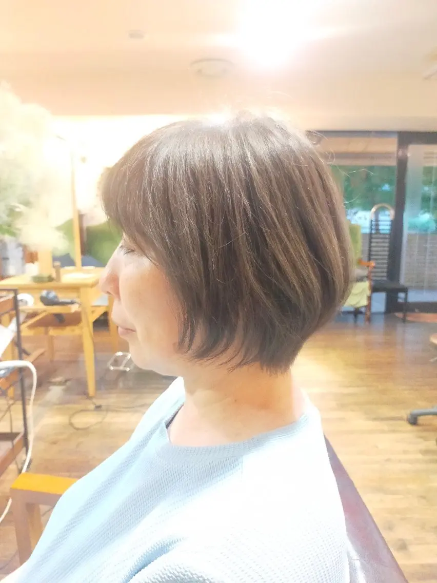 ショート カラー ショートボブ 透明感カラー ボブ ショートヘア ASAKO ✴︎アメリシュシュのヘアスタイル