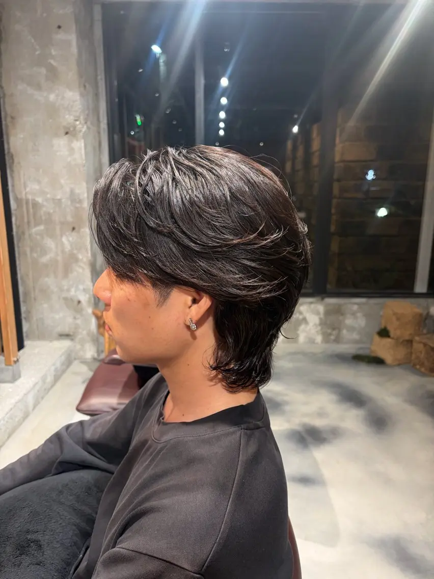 パーマ メンズ メンズ専門カット パーマ平尾薬院/矢川のヘアスタイル